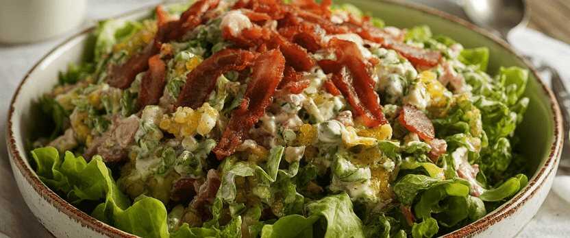 Blattsalat mit Specköl leicht