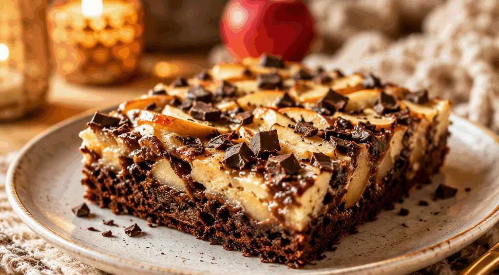 Blechkuchen mit Schoko und Apfel: Ein Genuss, den du nicht verpassen solltest! – so sieht es fertig aus