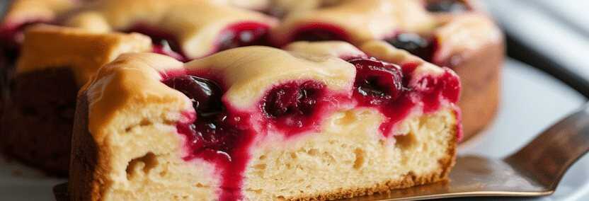 Blitz Kirschkuchen mit 1 Packung Puddingpulver in 30 Minuten!