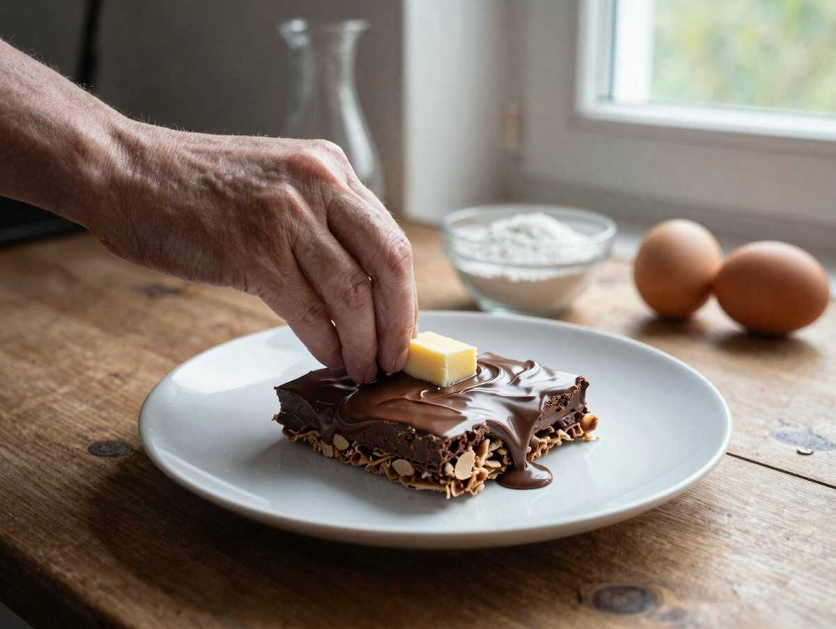 Blitzrezept für himmlische Schokoschnitten: So einfach und lecker! – während der Zubereitung