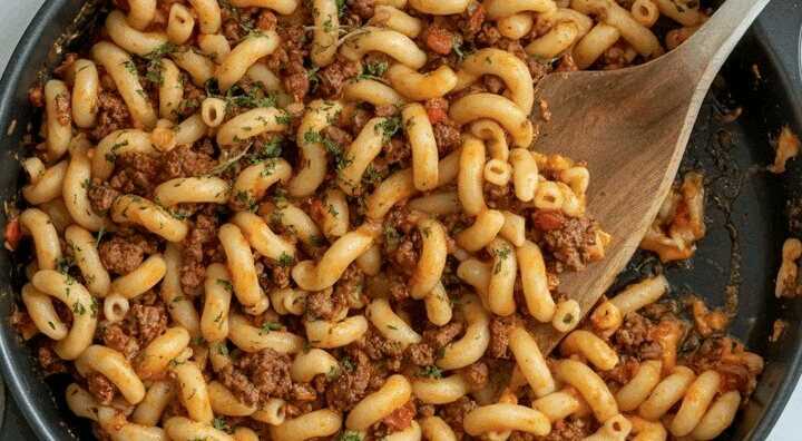 Blitzschnelle Nudel Hackfleisch Pfanne in 15 Minuten