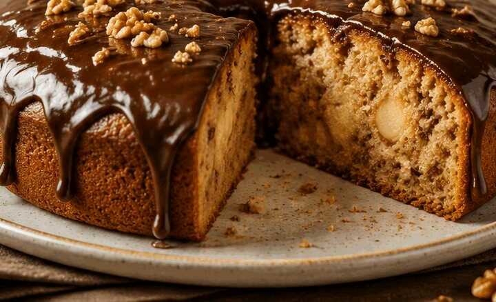 Blitzschneller Apfel-Nuss-Kuchen mit Schoko-Twist: Das Rezept!