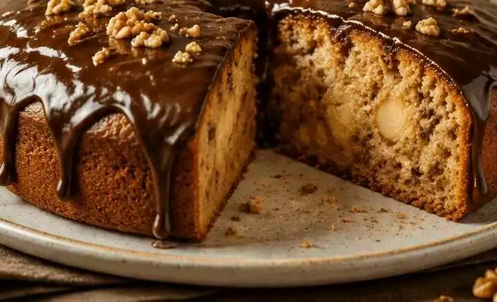 Blitzschneller Apfel-Nuss-Kuchen mit Schoko-Twist: Das Rezept!