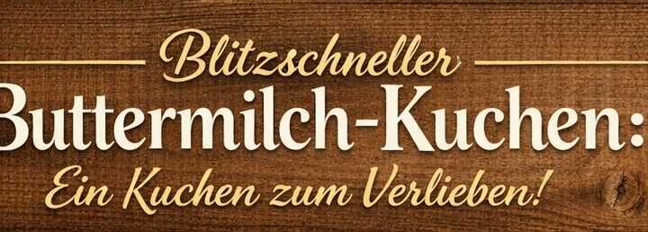 Blitzschneller Buttermilch-Kuchen: Ein Kuchen zum Verlieben!