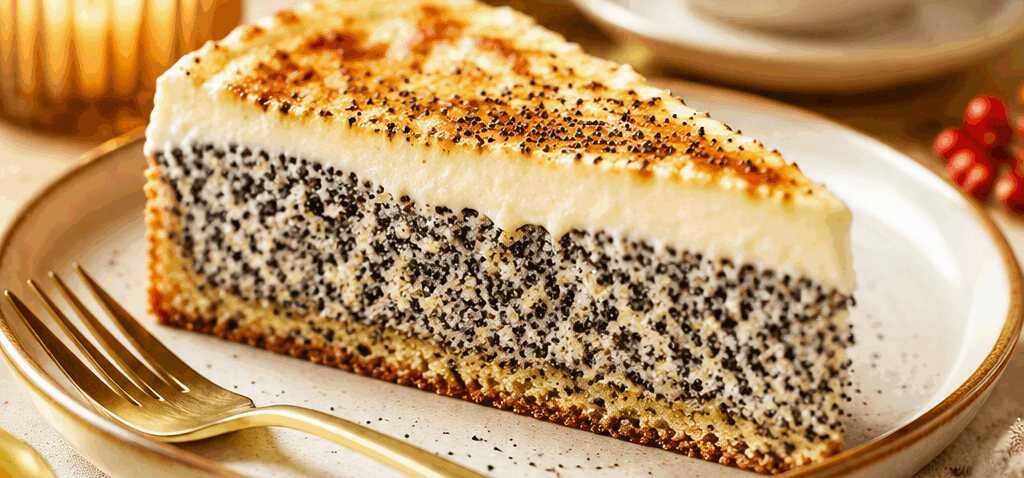 Blitzschneller Mohn-Schmandkuchen: Einfach zubereiten und genießen! – so sieht es fertig aus