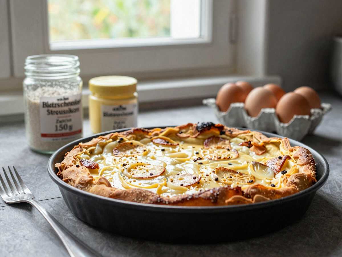 Blitzschneller Streuselkuchen: Das ultimative Rezept für den Blechkuchen-Genuss! – während der Zubereitung