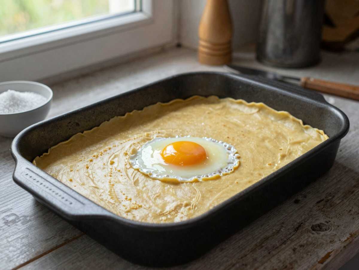 Blitzschnelles Rezept: Bodenloser Apfel-Käsekuchen, den du probieren musst! – während der Zubereitung