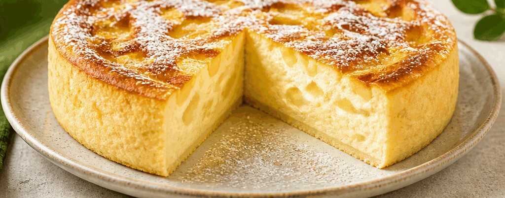 Bodenloser Apfel-Käsekuchen