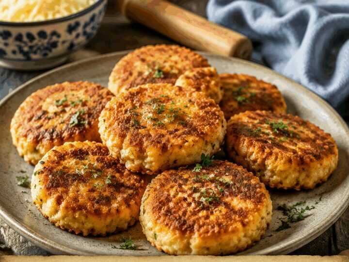 Blumenkohl-Käse-Taler aus dem Airfryer, das Soulfood für gemütliche Tage