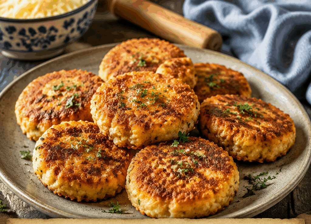 Blumenkohl-Käse-Taler aus dem Airfryer