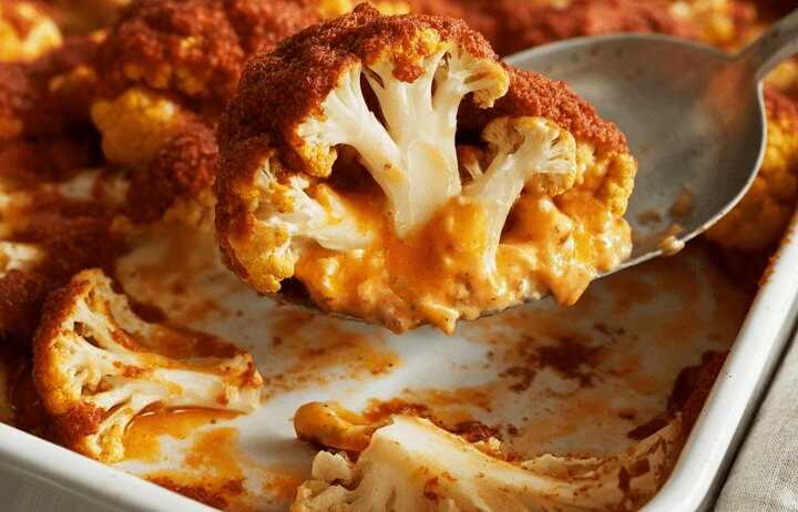Blumenkohlröschen mit Paprika-Kruste