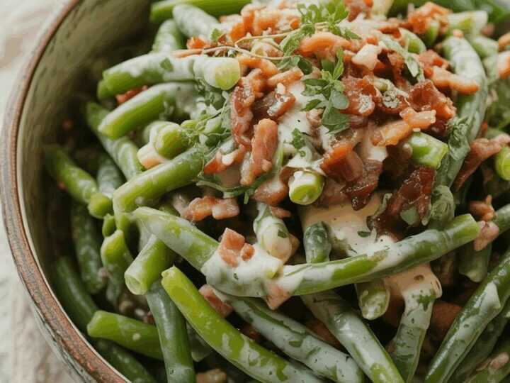 Bohnensalat mit Bohnenkraut traditionell
