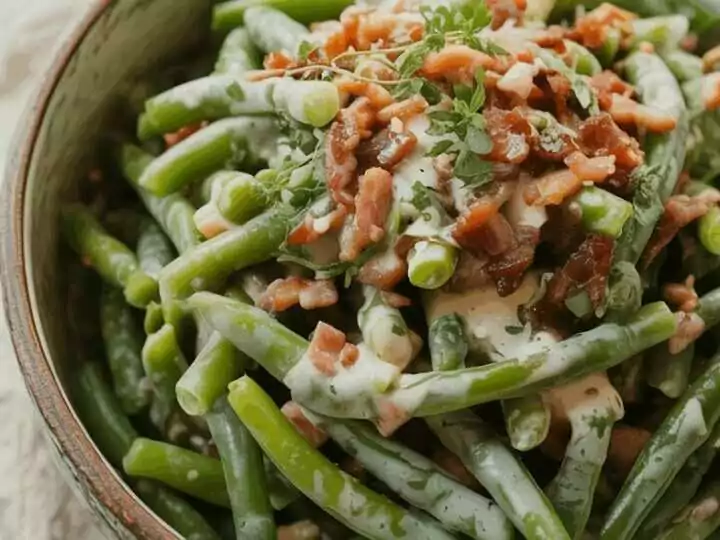 Bohnensalat mit Bohnenkraut traditionell