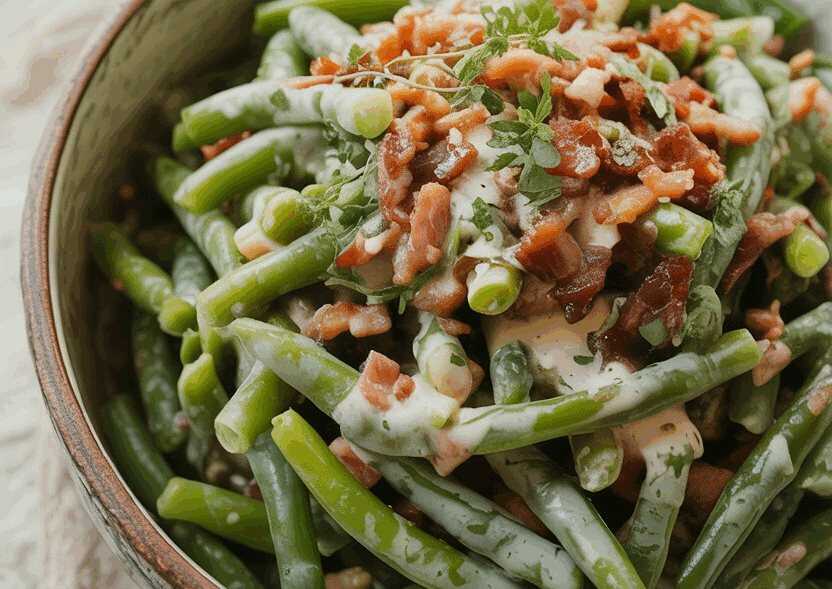 Bohnensalat mit Bohnenkraut traditionell