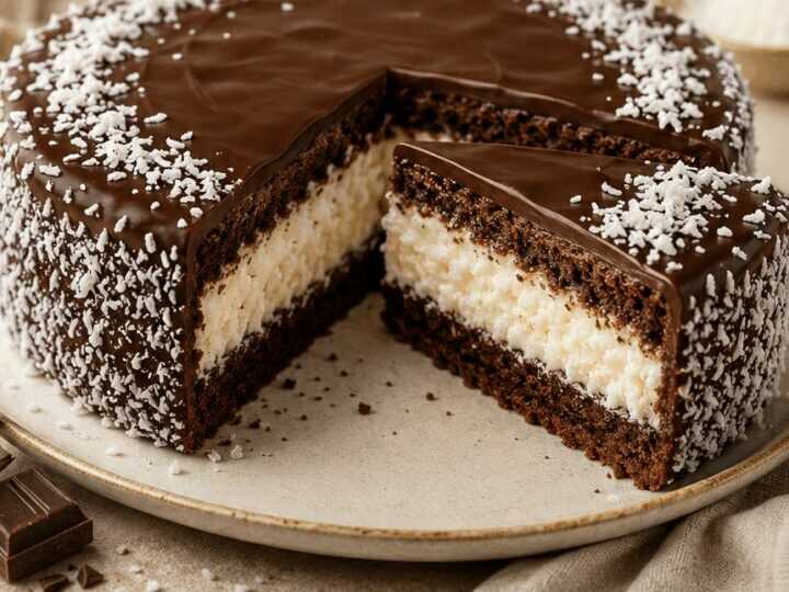 Bounty-Torte: Verführerische Kombination aus Kokos und Schokolade entdecken!