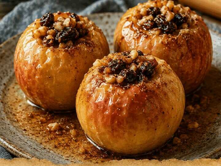 Bratäpfel mit Marzipanfüllung aus dem Airfryer – gelingt garantiert, auch Anfängern