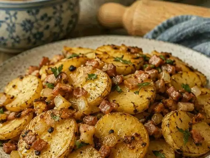 Bratkartoffeln aus gekochten Kartoffeln vom Vortag, einmal probiert, immer wieder gemacht