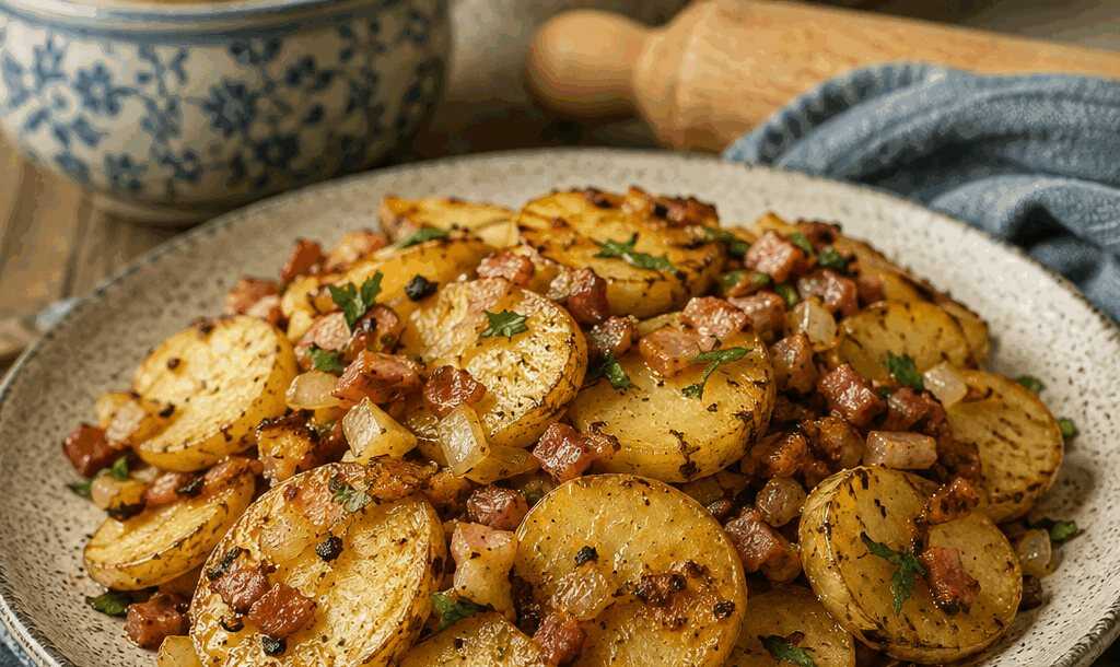 Bratkartoffeln aus gekochten Kartoffeln vom Vortag, einmal probiert, immer wieder gemacht