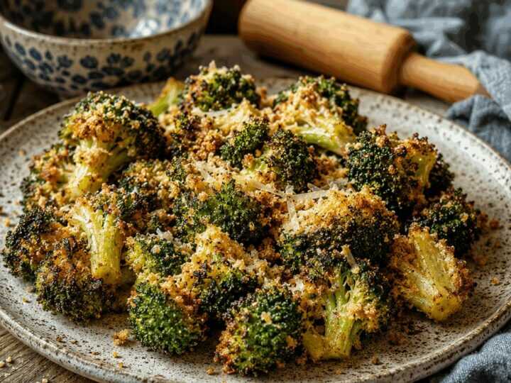 Brokkoli knusprig mit Parmesan aus dem Airfryer – günstig, schnell und unglaublich lecker
