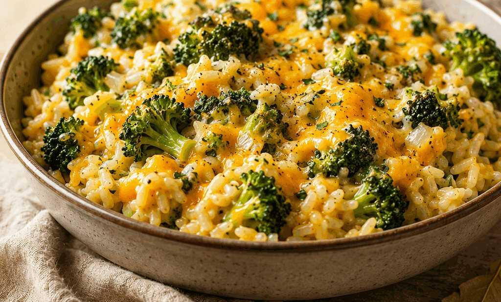 Brokkoli-Cheddar-Reis aus der Pfanne: Seelentröster in Perfektion!