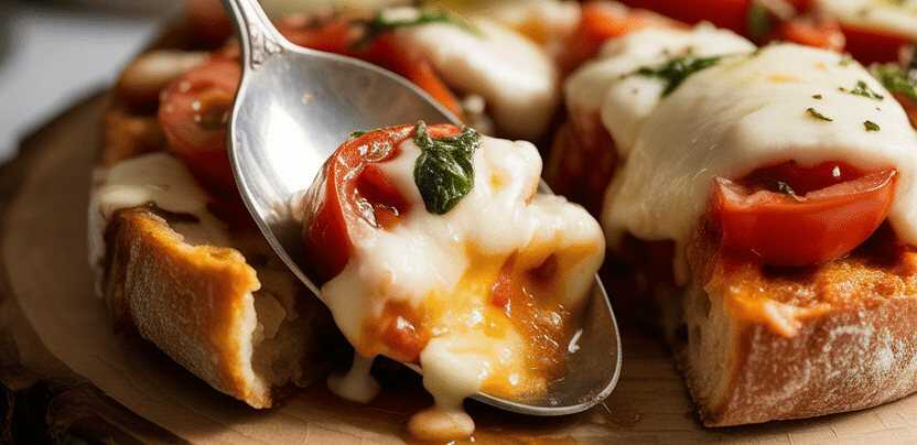 Bruschetta mit Tomaten und Knoblauch 10 Minuten Backzeit – so sieht es fertig aus