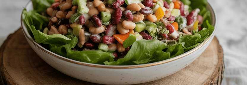 Bunter Bohnen salat für Diabetiker – Frisch, knackig und gesund – so sieht es fertig aus