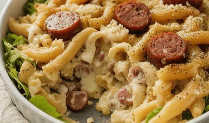 Caesar Salad mit Houdek Kabanos – Rauchige Würze meets cremige Eleganz!