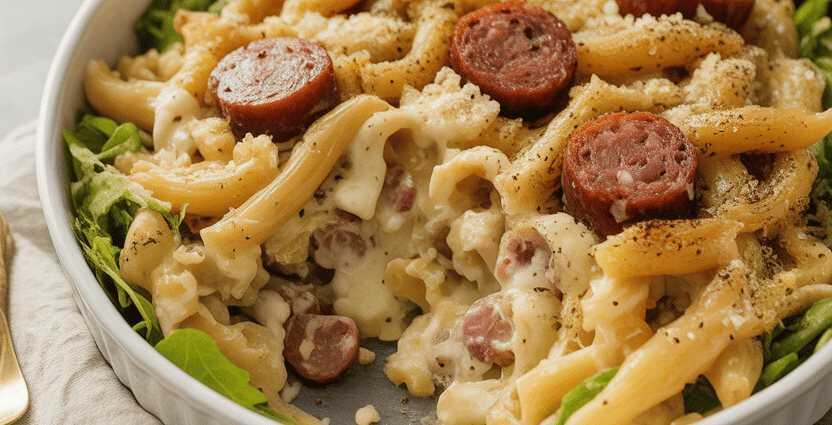 Caesar Salad mit Houdek Kabanos – Rauchige Würze meets cremige Eleganz!