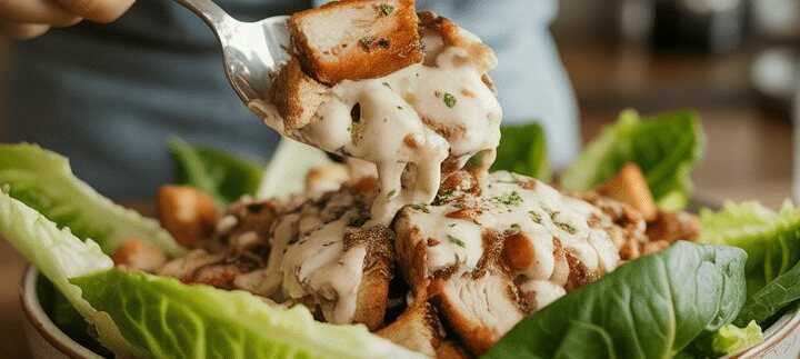 Caesar’s Salad mit Hühnchen – Dein klassischer Restaurant-Hit!