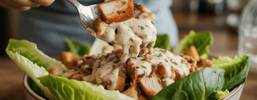 Caesar’s Salad mit Hühnchen – Dein klassischer Restaurant-Hit!
