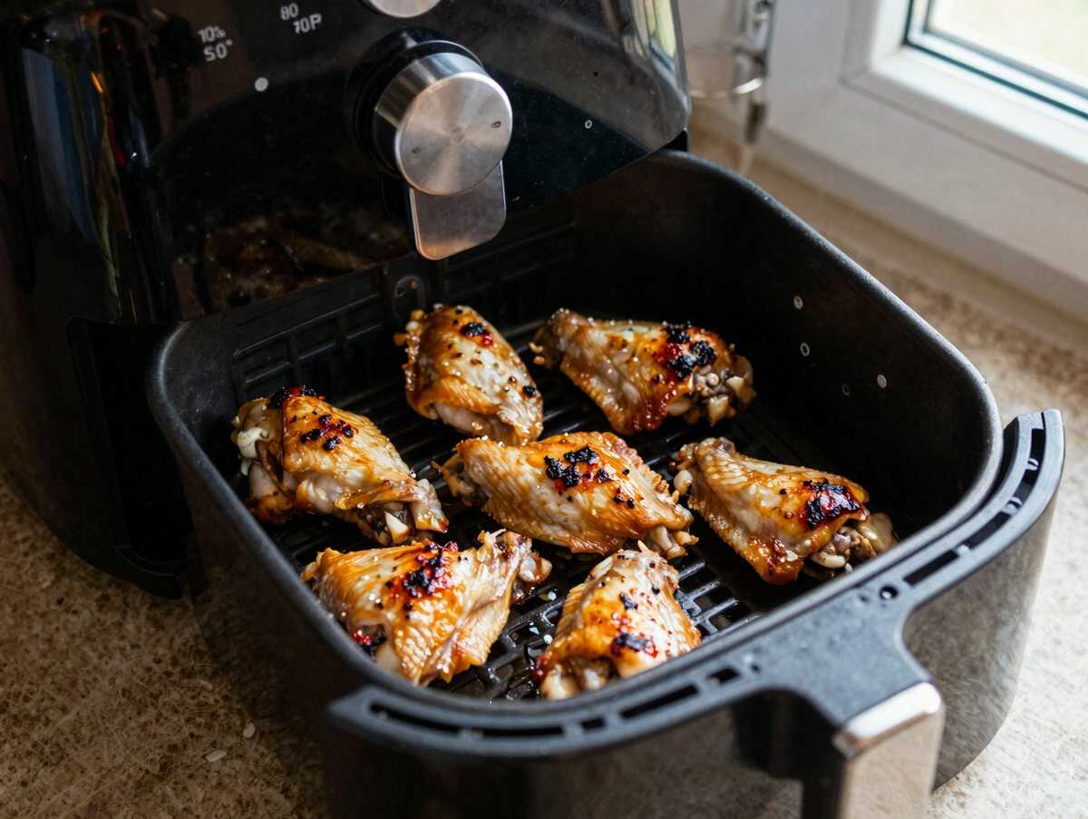 Chicken Wings für den Fußballabend aus dem Airfryer: knusprig ohne einen Tropfen Öl – während der Zubereitung