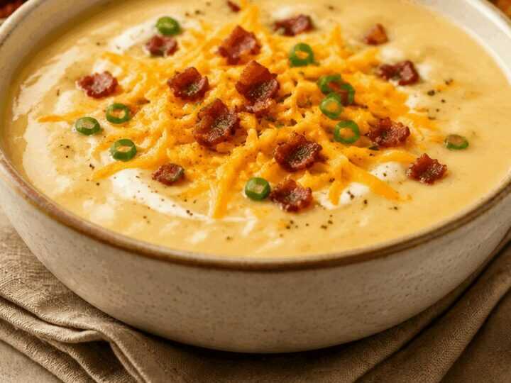 Cremige Kartoffel-Käse-Suppe, die dein Herz erwärmt!