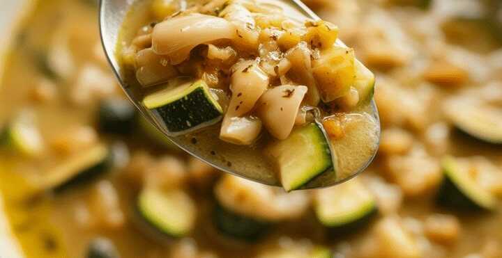 Cremige Zucchini Suppe mit Knoblauch gut zum abnehmen
