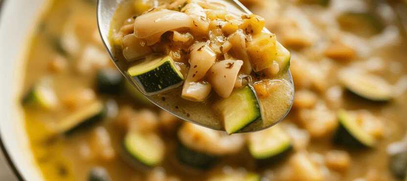 Zucchini Suppe mit Knoblauch gut zum abnehmen