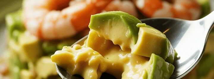 Cremiger Avocado-Salat mit Riesengarnelen