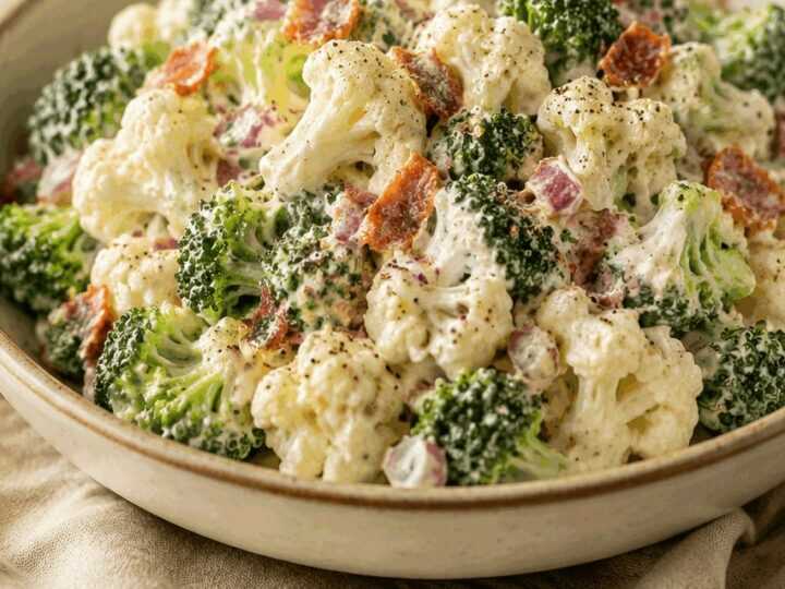 Cremiger Brokkoli-Blumenkohl-Salat: So einfach und unwiderstehlich lecker!