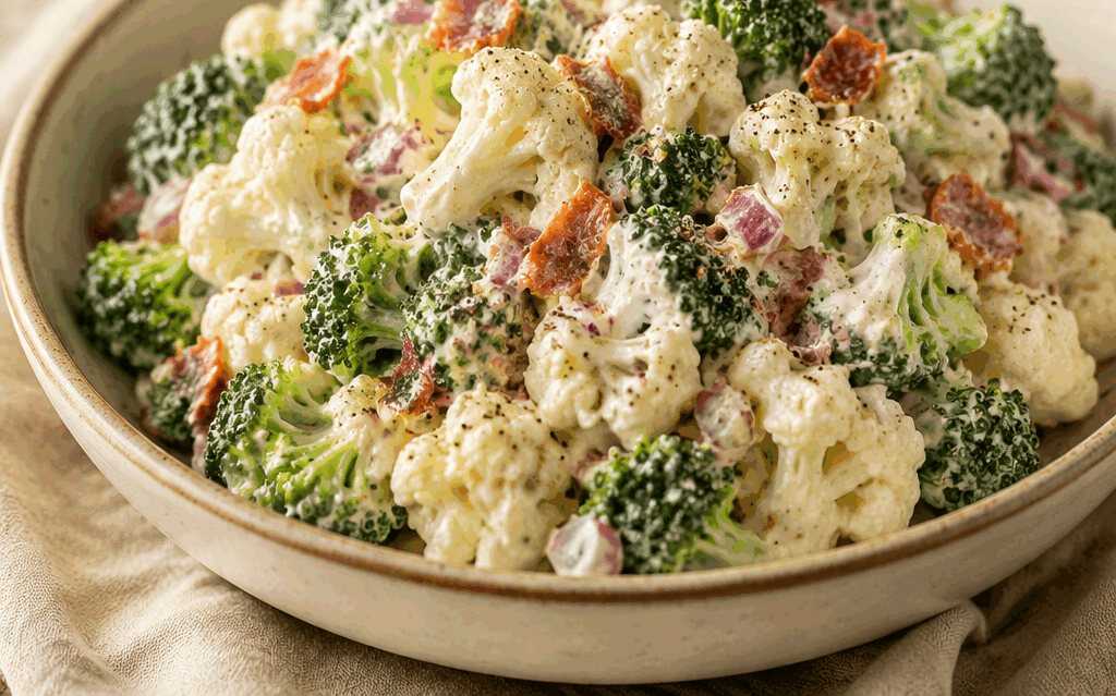 Cremiger Brokkoli-Blumenkohl-Salat: So einfach und unwiderstehlich lecker!