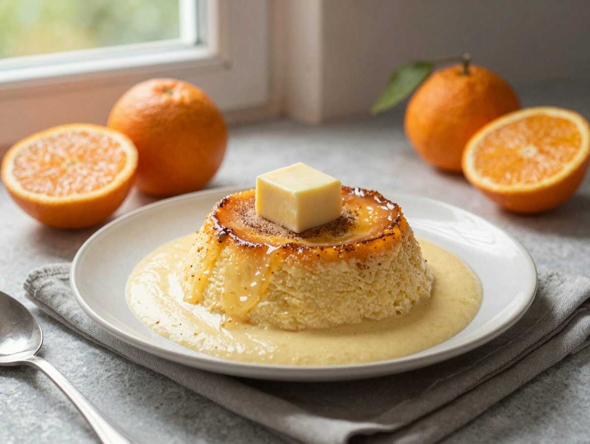 Cremiger Schmand-Pudding-Traum mit Mandarinen: Das unwiderstehliche Tortenrezept! – während der Zubereitung