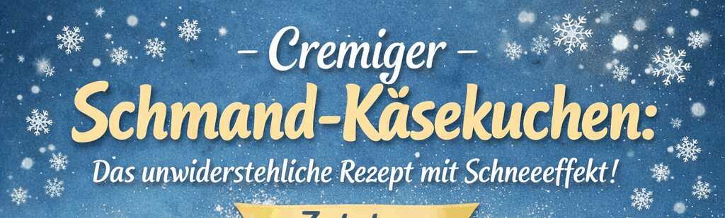 Cremiger Schmand-Käsekuchen: Das unwiderstehliche Rezept mit Schneeeffekt! – so sieht es fertig aus