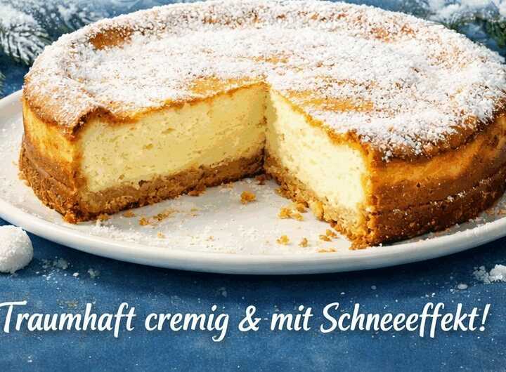 Cremiger Schmand-Käsekuchen: Das unwiderstehliche Rezept mit Schneeeffekt!