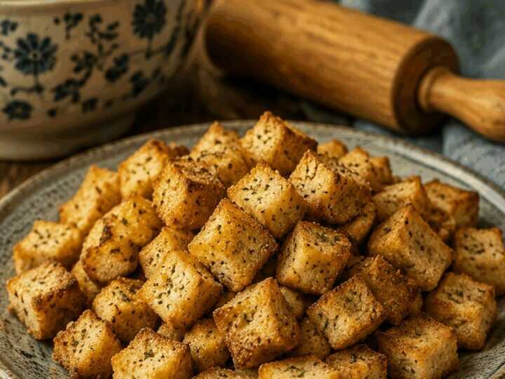 Croutons wie vom Restaurant aus dem Airfryer, das Rezept, nach dem alle fragen