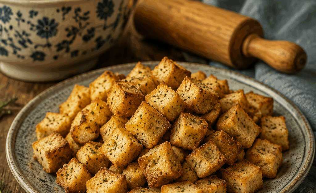 Croutons wie vom Restaurant aus dem Airfryer, das Rezept, nach dem alle fragen