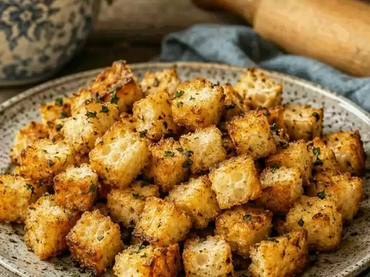 Croutons wie vom Restaurant aus dem Airfryer: schmeckt nach Sonntag bei Oma