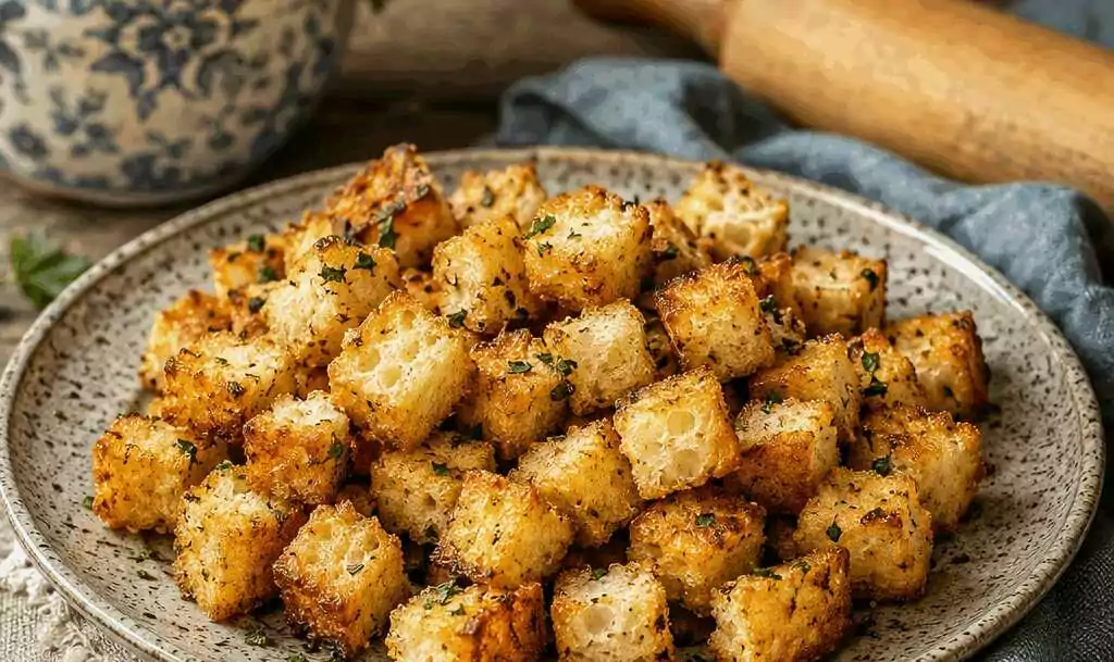 Croutons wie vom Restaurant aus dem Airfryer: schmeckt nach Sonntag bei Oma