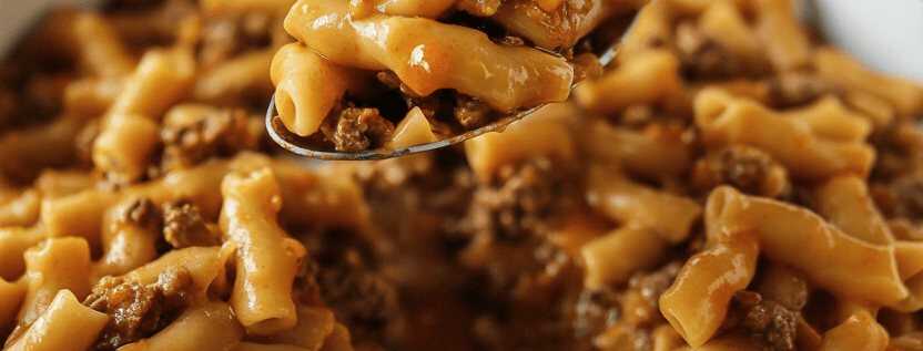 Curryrahm Nudeln mit Hackfleisch in 15 Minuten zubereitet – so sieht es fertig aus