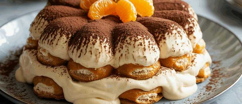 Das bereite ich 2x die Woche, Mandarinen Tiramisu in 5 Minuten zubereitet – so sieht es fertig aus