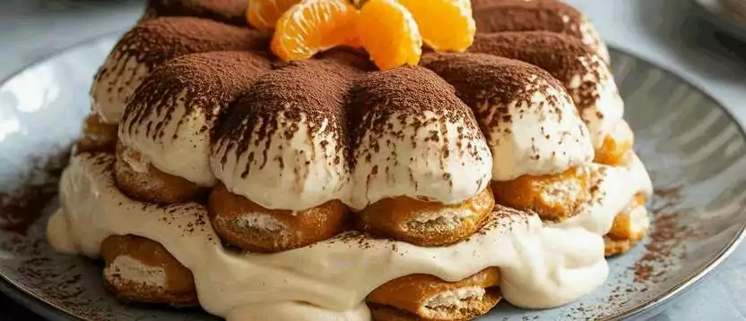 Das bereite ich 2x die Woche, Mandarinen Tiramisu in 5 Minuten zubereitet – so sieht es fertig aus