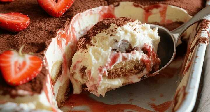 Das beste Erdbeer Tiramisu aller Zeiten in 10 Minuten