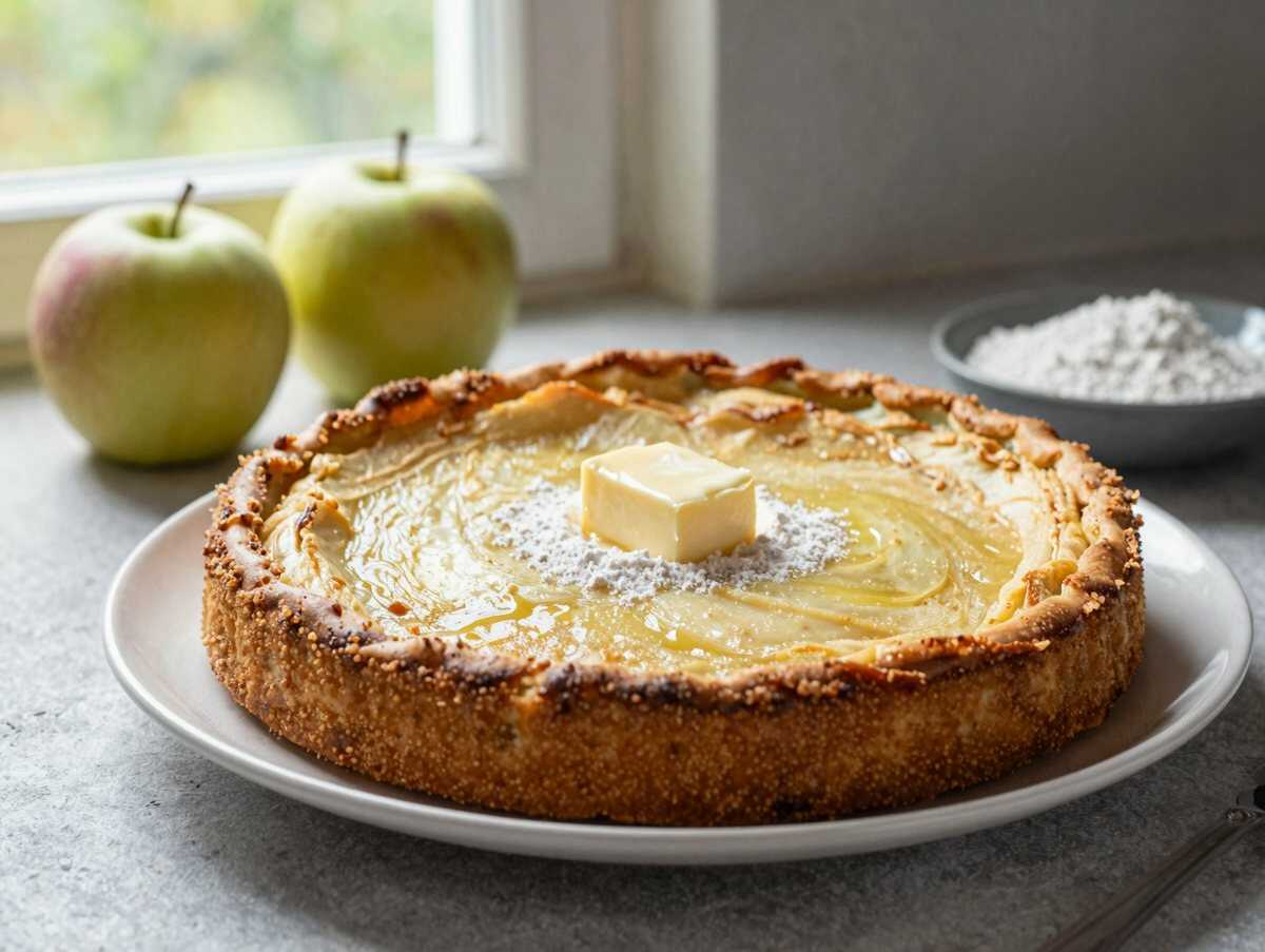 Das beste Rezept für Apfel-Schmand-Torte, das du je probiert hast! – während der Zubereitung