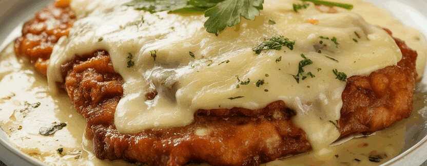 Das Fleisch Zergeht im Mund, Pfarrerschnitzel mit Knoblauch! – so sieht es fertig aus